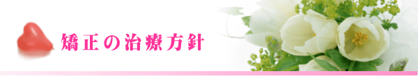 矯正の治療方針